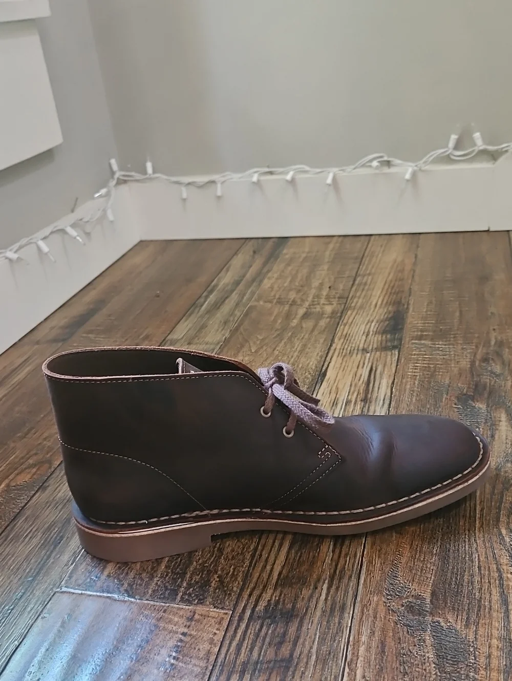Clarks Men's Brown Oil Rubbed (Bees wax) Leather Chukka Boot